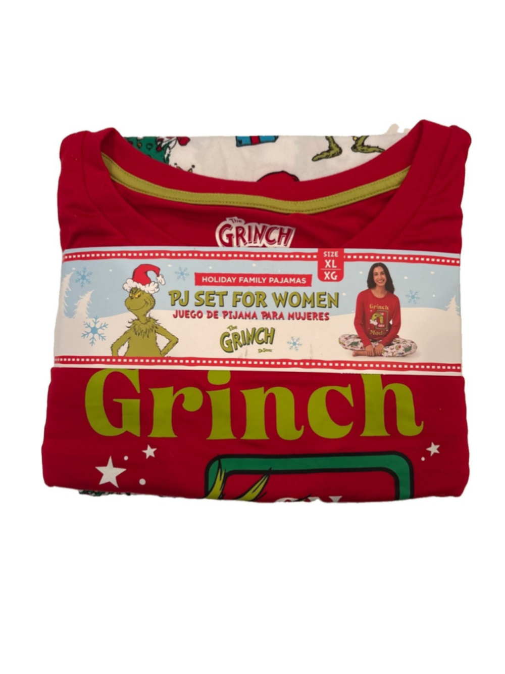 The Grinch PJ Set For Woman-size XL-Christmas Pajamas/holiday/festive/xmas/NEW